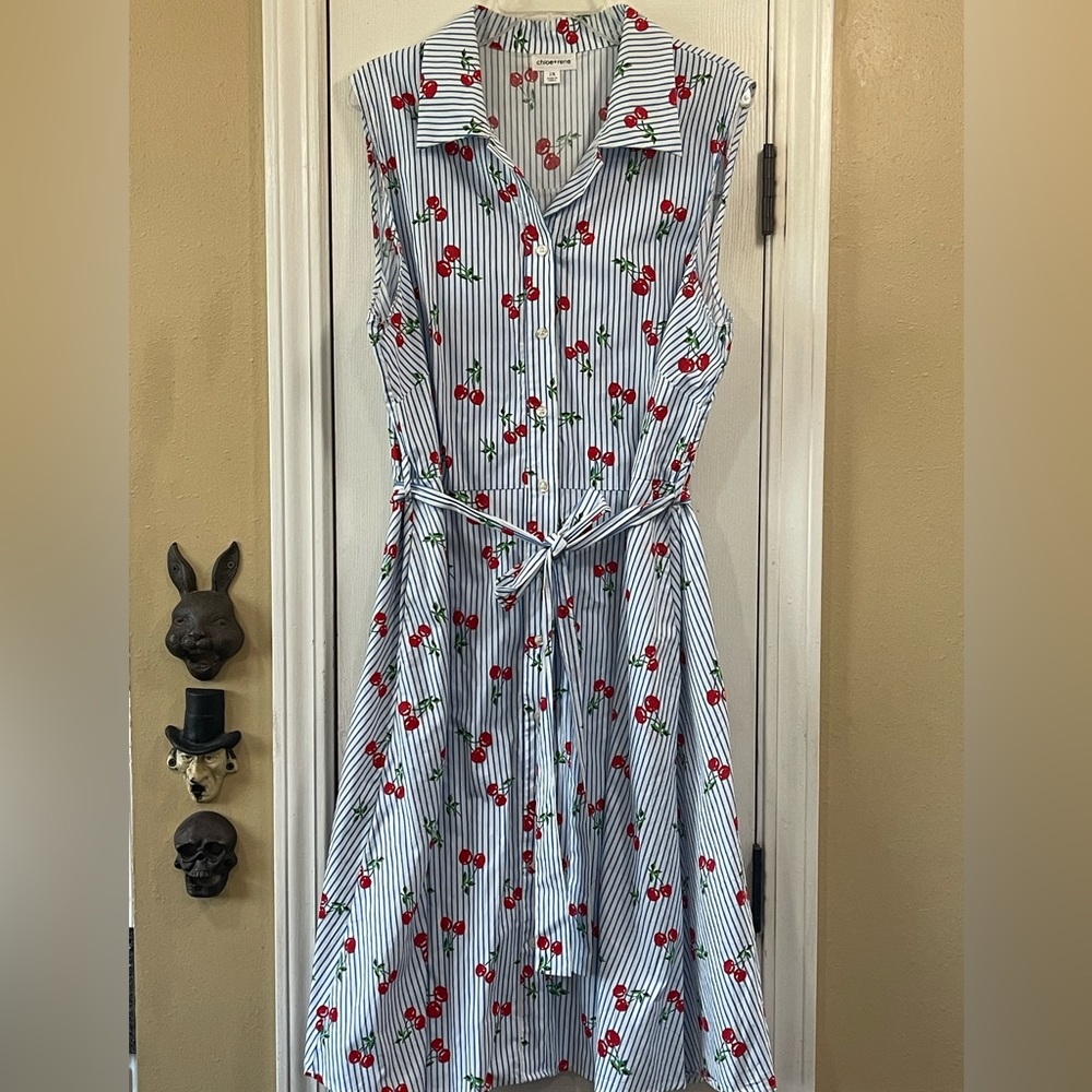 Cherry print dress